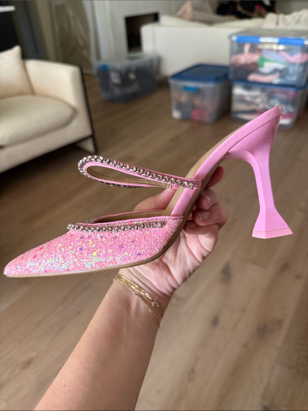 INC pink sparkly Barbie pumps - Picture 5 of 5